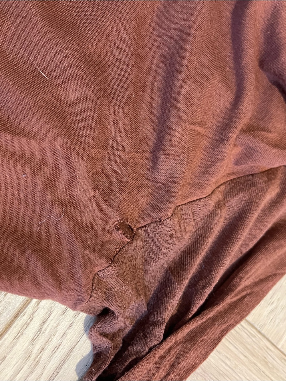 Rick Owen’s Lillies Brown Cowl Neck Long Sleeve top - Picture 11 of 13